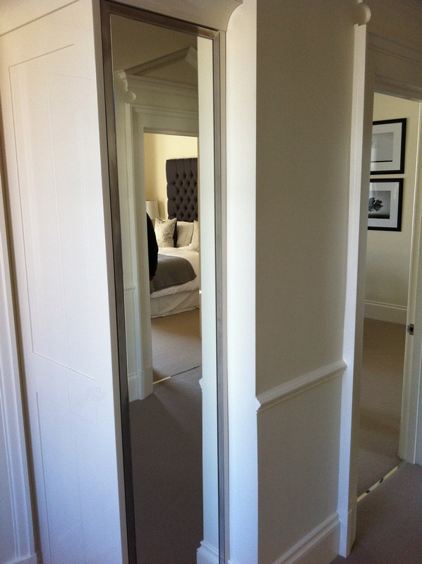 Full-length wardrobe mirror fitted in Bletchley home